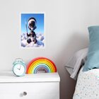 Quadro Infantil Orixá Criança Oxaguiã 45x34cm - Com Vidro Mol