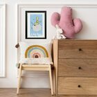 Quadro Infantil Pequeno Príncipe Mundo - Selo 45x34cm Moldura