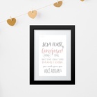 Quadro Infantil Seja Forte E Corajosa - 60x48cm Moldura Branca