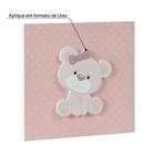Quadro Infantil Tema Ursinho Rosa