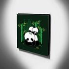 Quadro Infantil Ursinho Panda Canvas 30x30cm-inf283