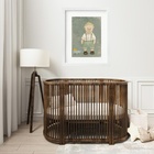 Quadro Infantil Urso Marinheiro - 60x48cm Moldura Preta