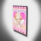 Quadro Infantil Vintage Anjinha Canvas 40x30cm-inf476