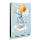 Quadro Infantil Vintage Anjinho Canvas 40x30cm-inf475