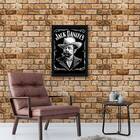 Quadro Jack Daniel's 33x24cm - Com Vidro Moldura:madeira Preta
