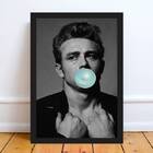 Quadro James Dean Bubble Gum 45x34cm - Com Vidro Moldura:made