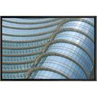 Quadro Janela Azuis Edifício 70x50 - Casa Da Moldura