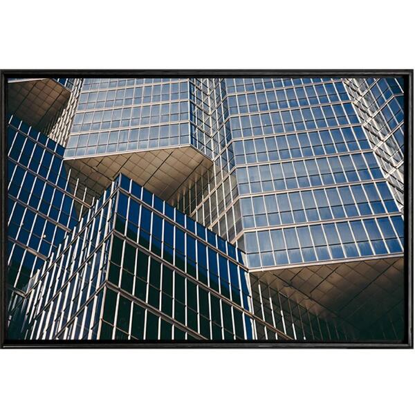 Quadro Janelas Edifícios 90x60 - Casa Da Moldura