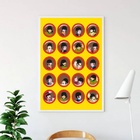 Quadro Janelas Yellow Submarine - Beatles 24x18cm Moldura:mad