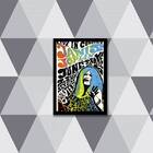 Quadro Janis Joplin 24x18cm Moldura:madeira Branca