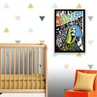 Quadro Janis Joplin 24x18cm Moldura:madeira Branca