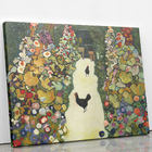 Quadro Jardim Com Galinhas Gustav Klimt Canvas 140x90cm