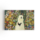Quadro Jardim Com Galinhas Gustav Klimt Canvas 140x90cm