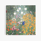 Quadro Jardim Florido Gustav Klimt Flores Canvas 120x120cm
