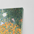 Quadro Jardim Florido Gustav Klimt Flores Canvas 60x60cm