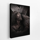 Quadro Jesus Cristo Carregando A Cruz Canvas 140x90cm