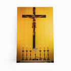 Quadro Jesus Cristo Crucificado Altar Igreja Canvas 120x80cm
