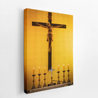 Quadro Jesus Cristo Crucificado Altar Igreja Canvas 120x80cm