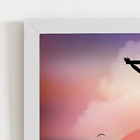 Quadro Jesus Cristo Crucificado Cruz Moldura Branca 60x40cm