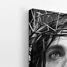 Quadro Jesus Cristo Desenho Coroa Espinhos Canvas 140x90cm
