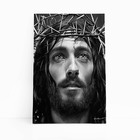 Quadro Jesus Cristo Desenho Coroa Espinhos Canvas 140x90cm