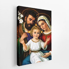 Quadro Jesus Cristo João E Maria Religião Canvas 100x70cm