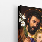 Quadro Jesus Cristo João E Maria Religião Canvas 140x90cm