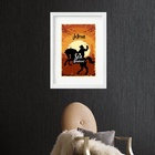 Quadro Jetrua Boiadeiro - 60x48cm Moldura:madeira Preta