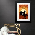 Quadro Jetrua Boiadeiro - 60x48cm Moldura:madeira Preta