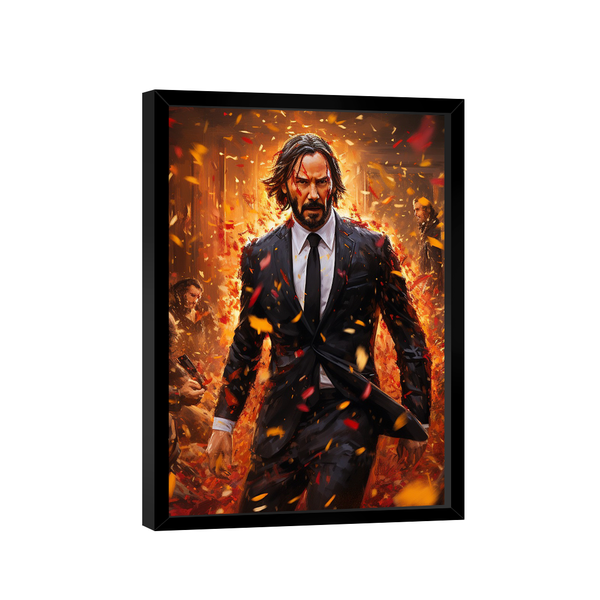 Quadro John Wick Orange -- Br Artes