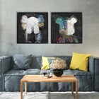 Quadro Kaws Arte Urbana Urban B 80x80cm