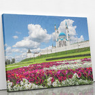 Quadro Kazan Kremlin Canteiro De Flores Canvas 140x90cm