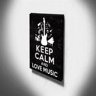 Quadro Keep Calm And Love Music Canvas 40x30cm-kca44