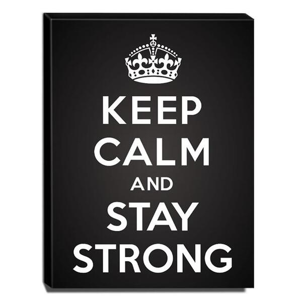 Quadro Keep Calm And Stay Strong Canvas 40x30cm-kca03