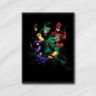 Quadro Kick-ass 24x18cm Moldura:madeira Preta