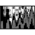 Quadro Lagoa Pb Zig-zag 70x50cm - Casa Da Moldura