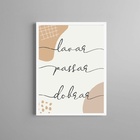 Quadro Lavanderia - Lavar Passar Dobrar 45x34cm - Com Vidro M