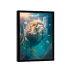 Quadro Leão Aquático -- Br Artes