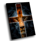 Quadro Leão Cruz -- Br Artes