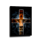 Quadro Leão Cruz -- Br Artes