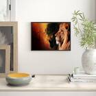 Quadro Leão De Judá Com Cristo 33x24cm - Com Vidro Moldura:ma