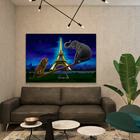 Quadro Leão E Elefante -- Br Artes