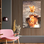 Quadro Leão Mindset -- Br Artes