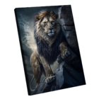 Quadro Leão Nas Montanhas -- Br Artes