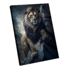 Quadro Leão Nas Montanhas -- Br Artes