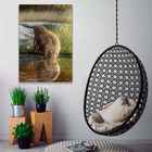 Quadro Leão Natureza -- Br Artes Grande 118x78