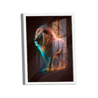 Quadro Leão Neon -- Br Artes