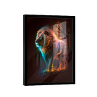 Quadro Leão Neon -- Br Artes