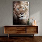Quadro Leão Olhos Azuis -- Br Artes
