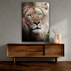 Quadro Leão Olhos Azuis -- Br Artes